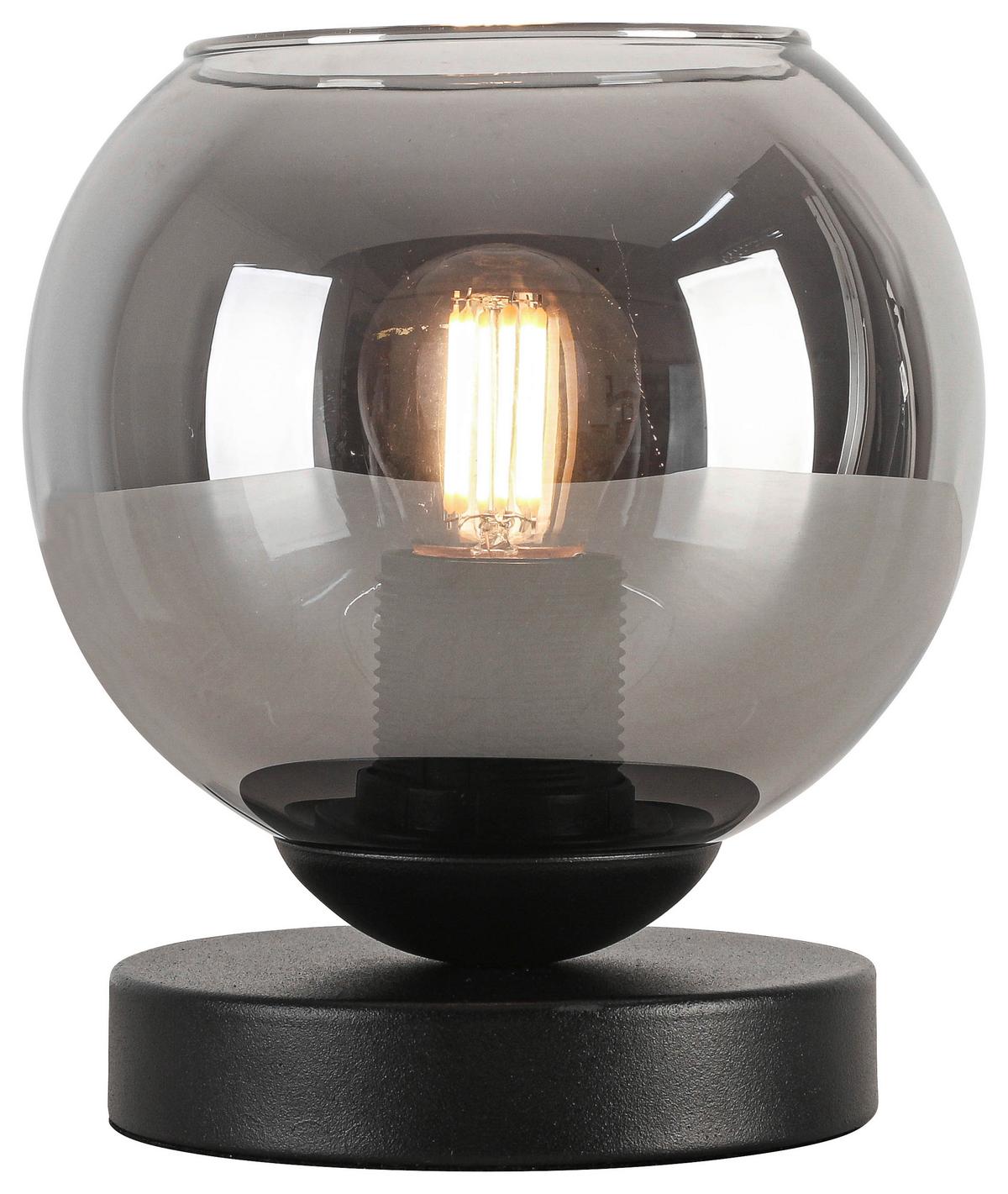 STOLNÍ LAMPA LUFFOO - černá/barvy chromu, Moderní, kov/plast (15/17,5cm) - Modern Living