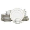 Kombiservice Maria Theresia Weiß, Goldfarben L: 44 Cm - Goldfarben/Weiß, Basics, Keramik (44/28/33cm) - Creatable