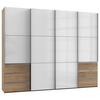 Schwebetürenschrank B: 300 Cm Level 36c Weiß/eiche Dekor - Eichefarben/Weiß, MODERN, Holzwerkstoff (300/236/65cm) - MID.YOU