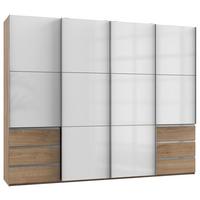 Schwebetürenschrank B: 300 Cm Level 36c Weiß/eiche Dekor - Eichefarben/Weiß, MODERN, Holzwerkstoff (300/236/65cm) - MID.YOU