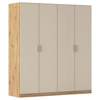 Kleiderschrank Celle Matt Champagner B: 181 cm - Champagner/Eiche Artisan, Trend, Holzwerkstoff (181/197/54cm)