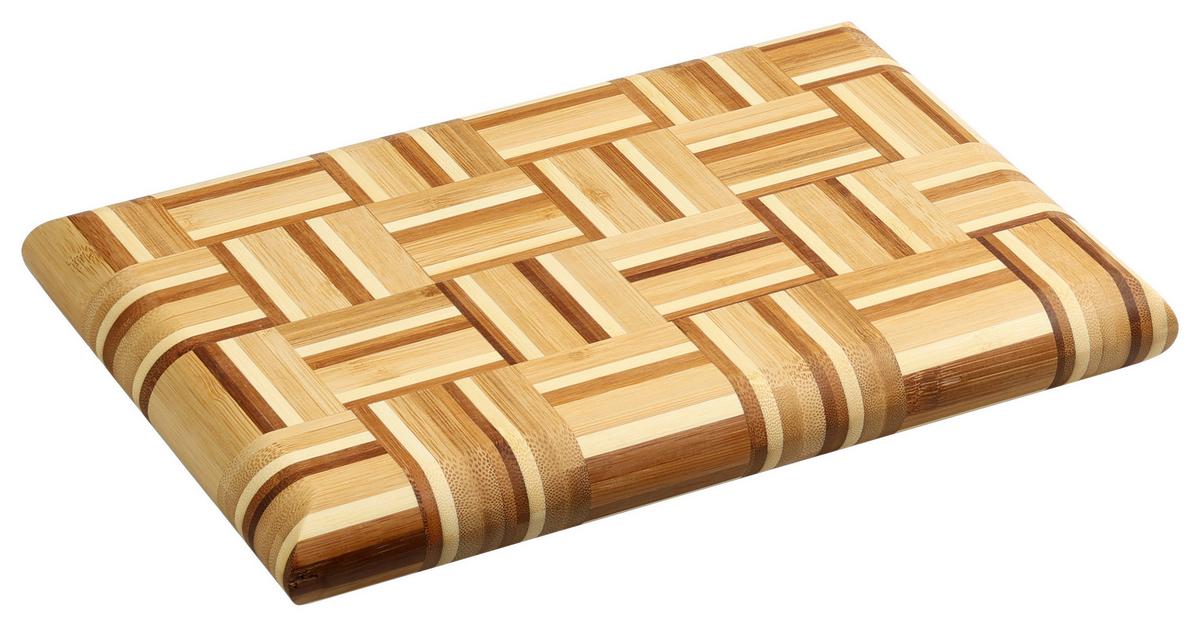 Schneidebrett *dunkel/Hellbraun B: 20 cm - Hellbraun/Dunkelbraun, Basics, Naturmaterialien (30/20/3.5cm) - Kesper