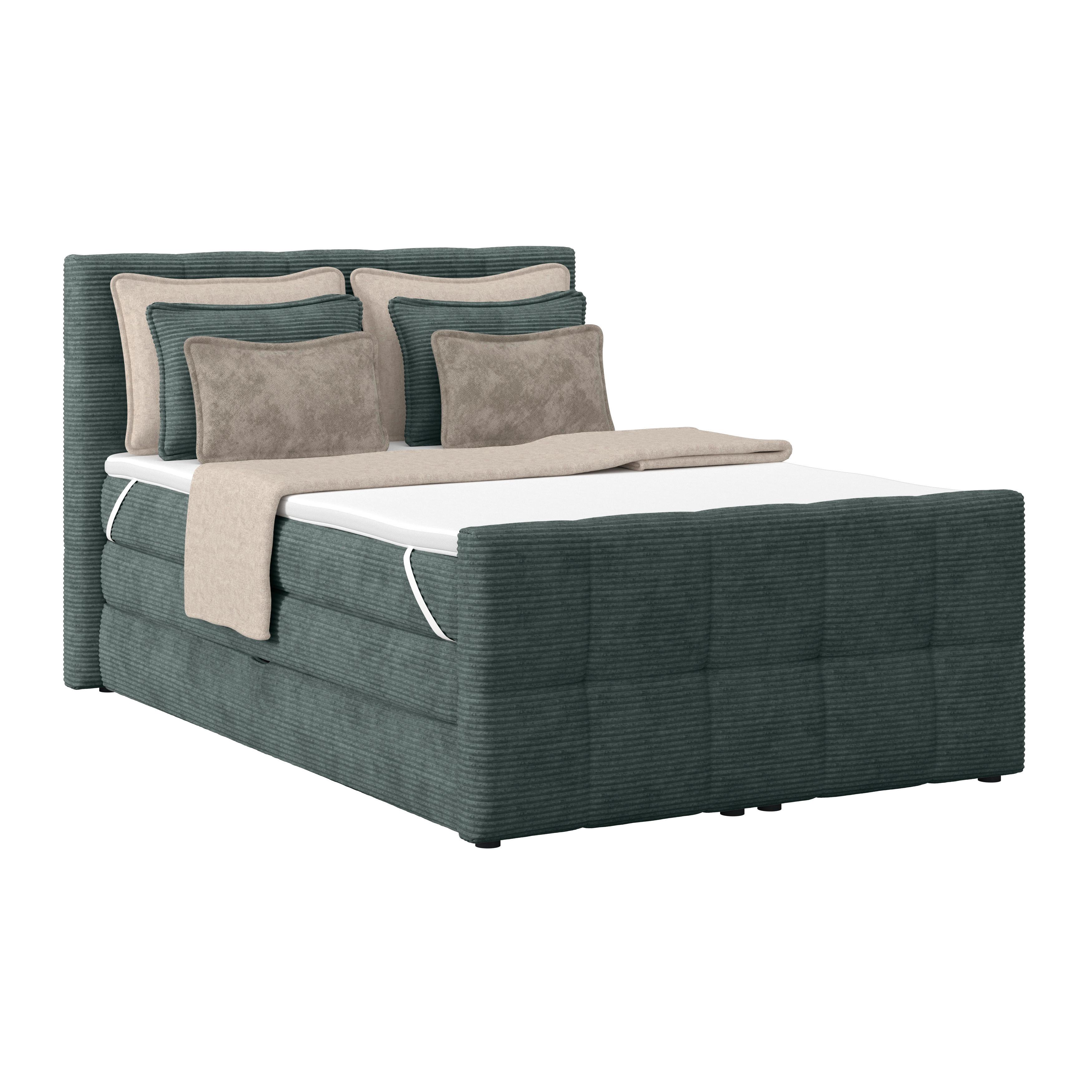 Boxspringbett mit Topper 140x200 Medino
