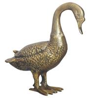 DEKOTIER Gans B: 46 cm - Goldfarben, Design, Metall (46/42/19cm) - Livetastic