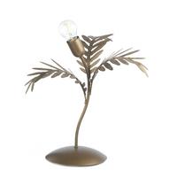 Tischleuchte Meteorite Cappuccino Dunkelbraun L: 40cm - Dunkelbraun/Cappuccino, KONVENTIONELL, Kunststoff/Metall (40/40/45cm)
