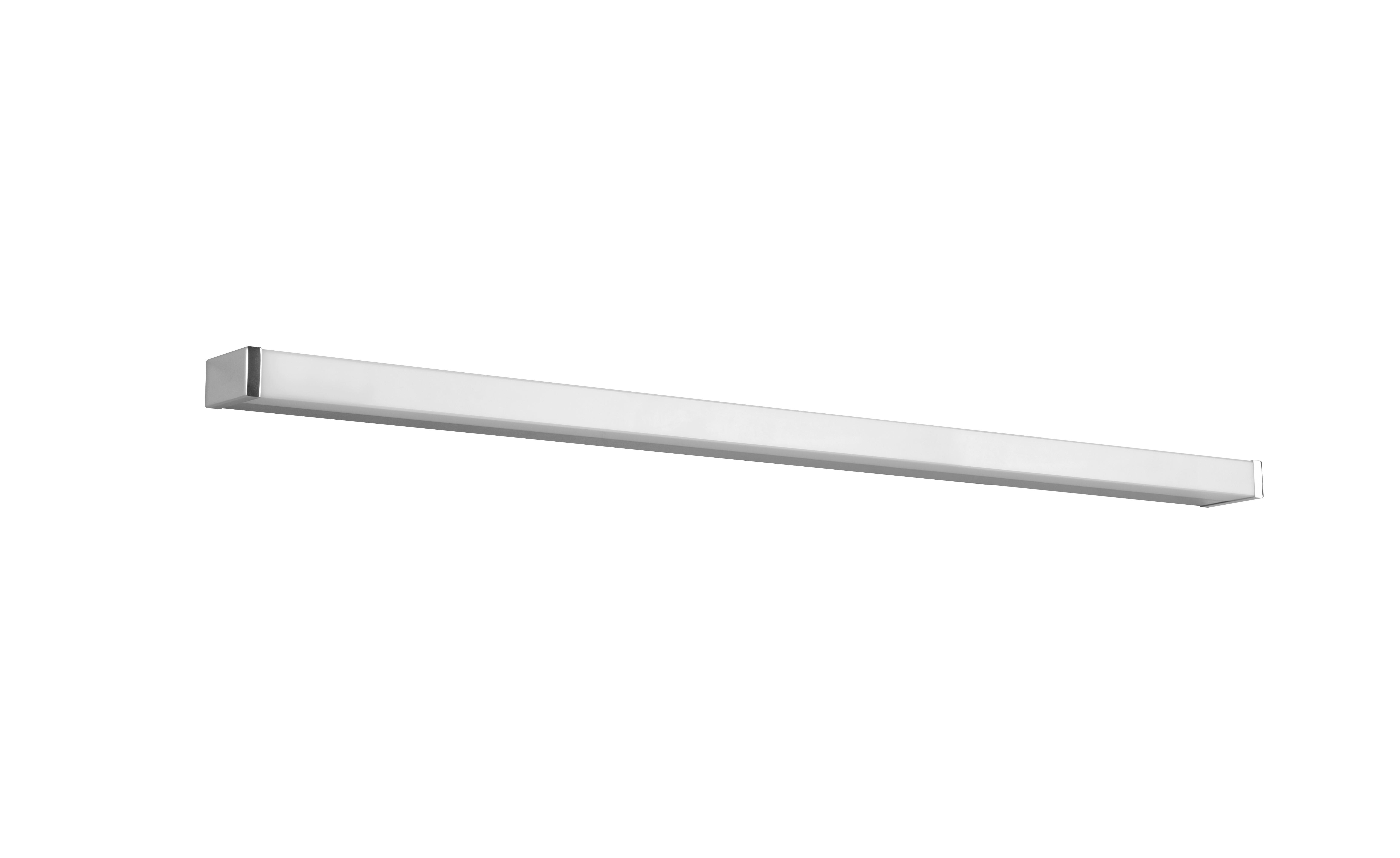 LED Bad-Wandleuchte Fabio IP44 warmweiß/Tageslichtweiß - Chromfarben/Weiß, Basics, Kunststoff/Metall (7,9/120/3,8cm) - Trio Leuchten