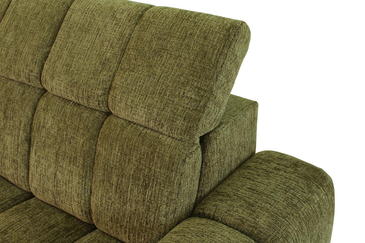 Rohová sedačka LAYA, ľavá, olivovozelená ženilka KANSAS - olivovozelená, Modern, textil (155/250cm) - Premium Living