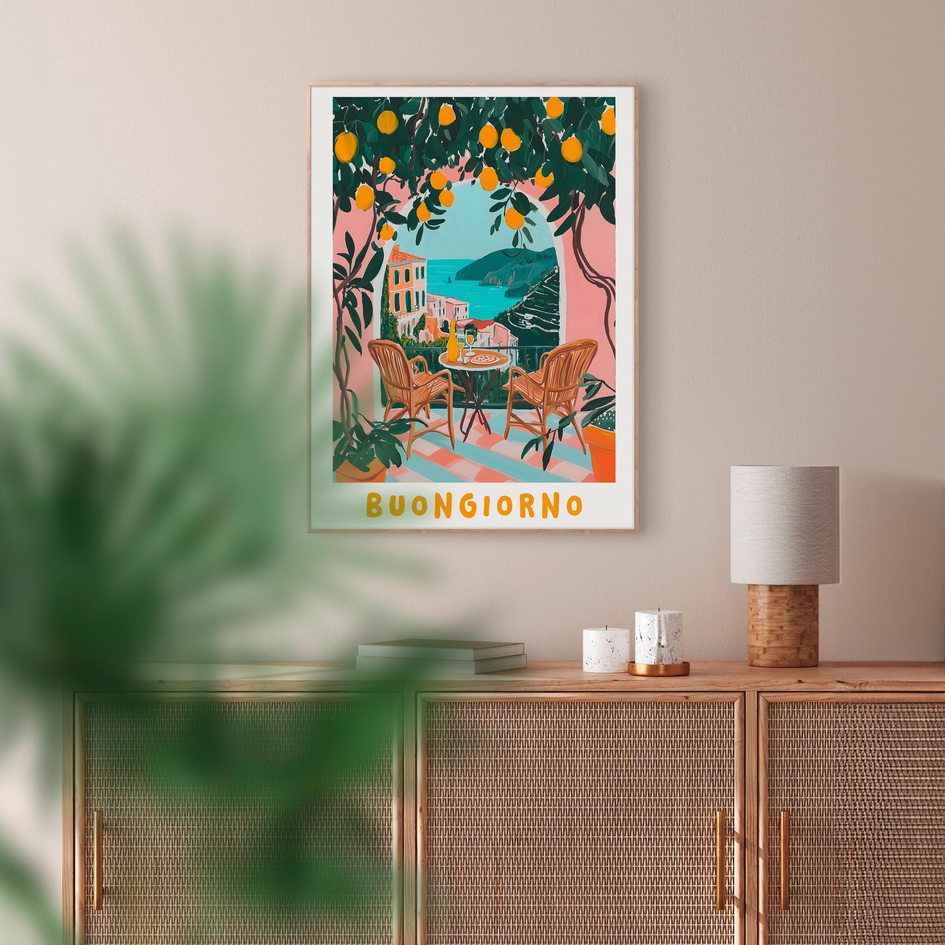 Obraz ELENA - viacfarebná/farba duba, Konventionell, kompozitné drevo/papier (50/70cm) - Mömax