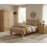 BETT Honig/Naturfarben 90x200cm - Naturfarben/Honig, Natur, Holz (90/200cm) - Livetastic