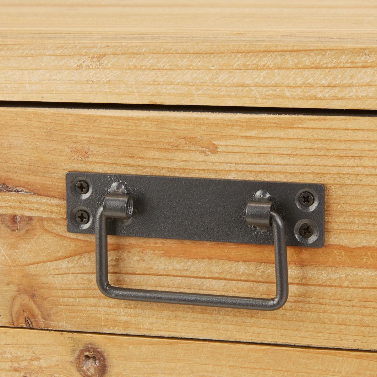 ŠIROKÁ KOMODA NOAH -STUDIO- - černá/průhledné, Lifestyle, kov/dřevo (120/76/40cm) - Premium Living