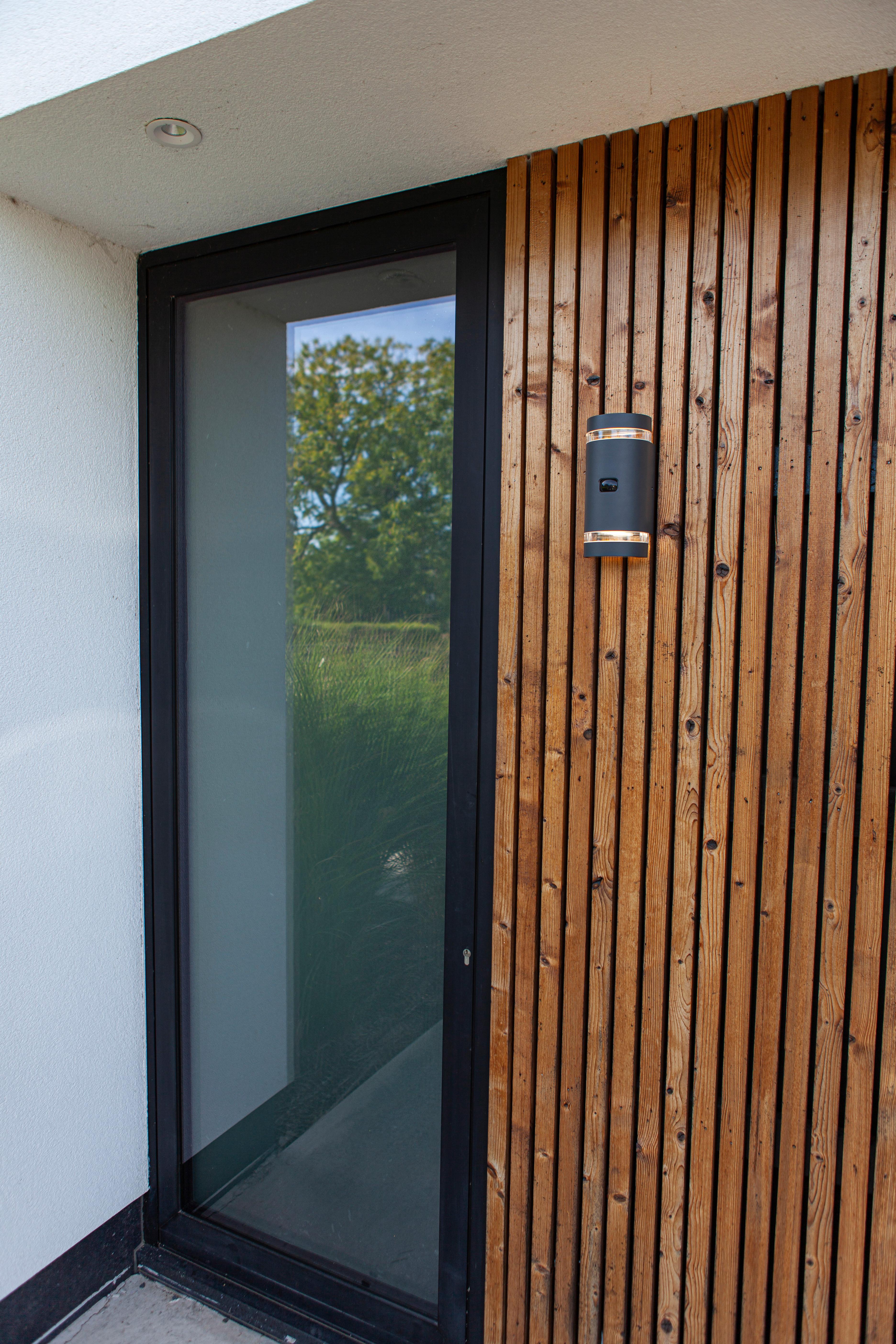 LED-Außenleuchte Focus Anthrazit L: 11 cm - Anthrazit, Design, Metall (11/9,6/23,9cm)