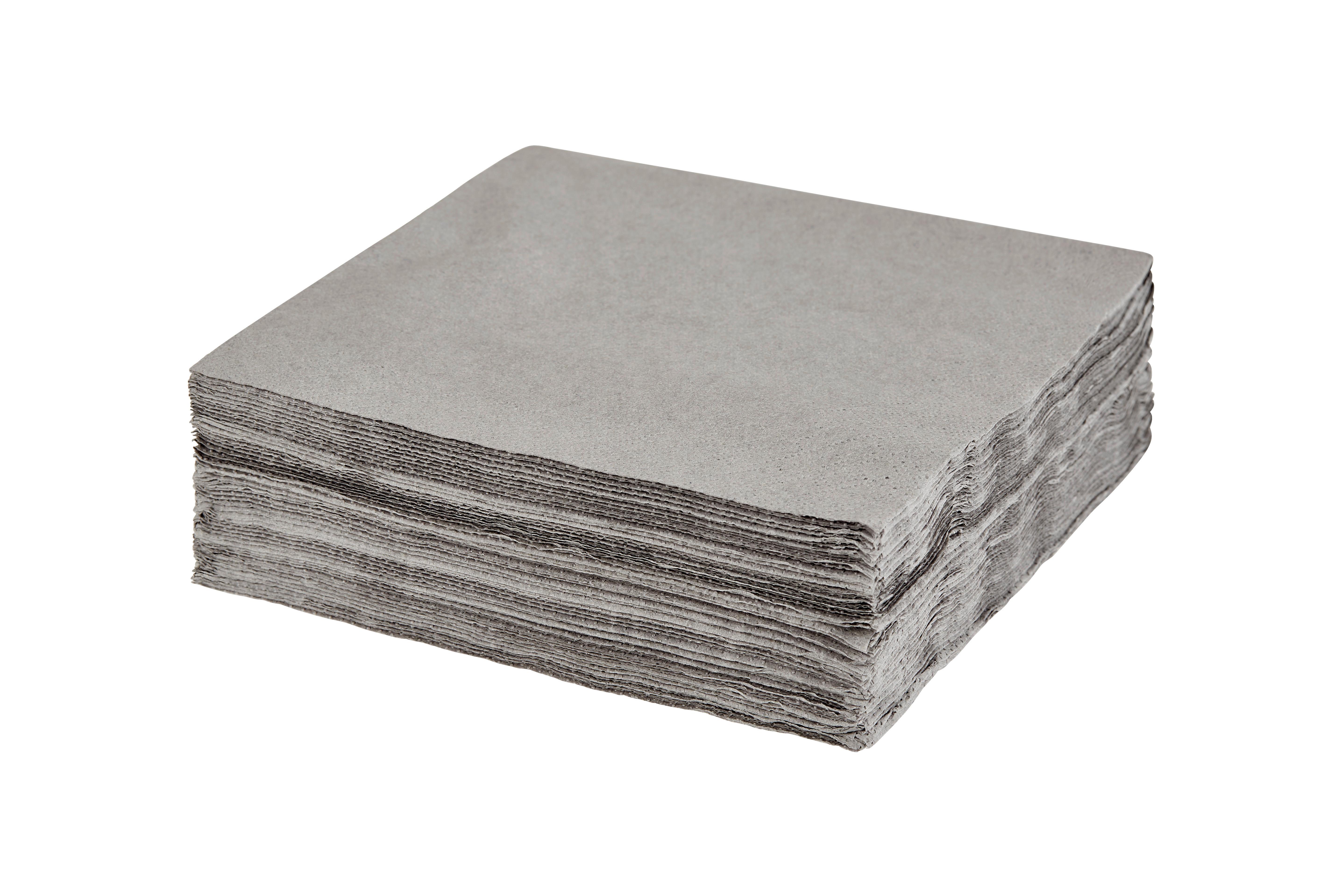 Serviette Lavenia - Grau, MODERN, Papier (33/33cm) - Luca Bessoni