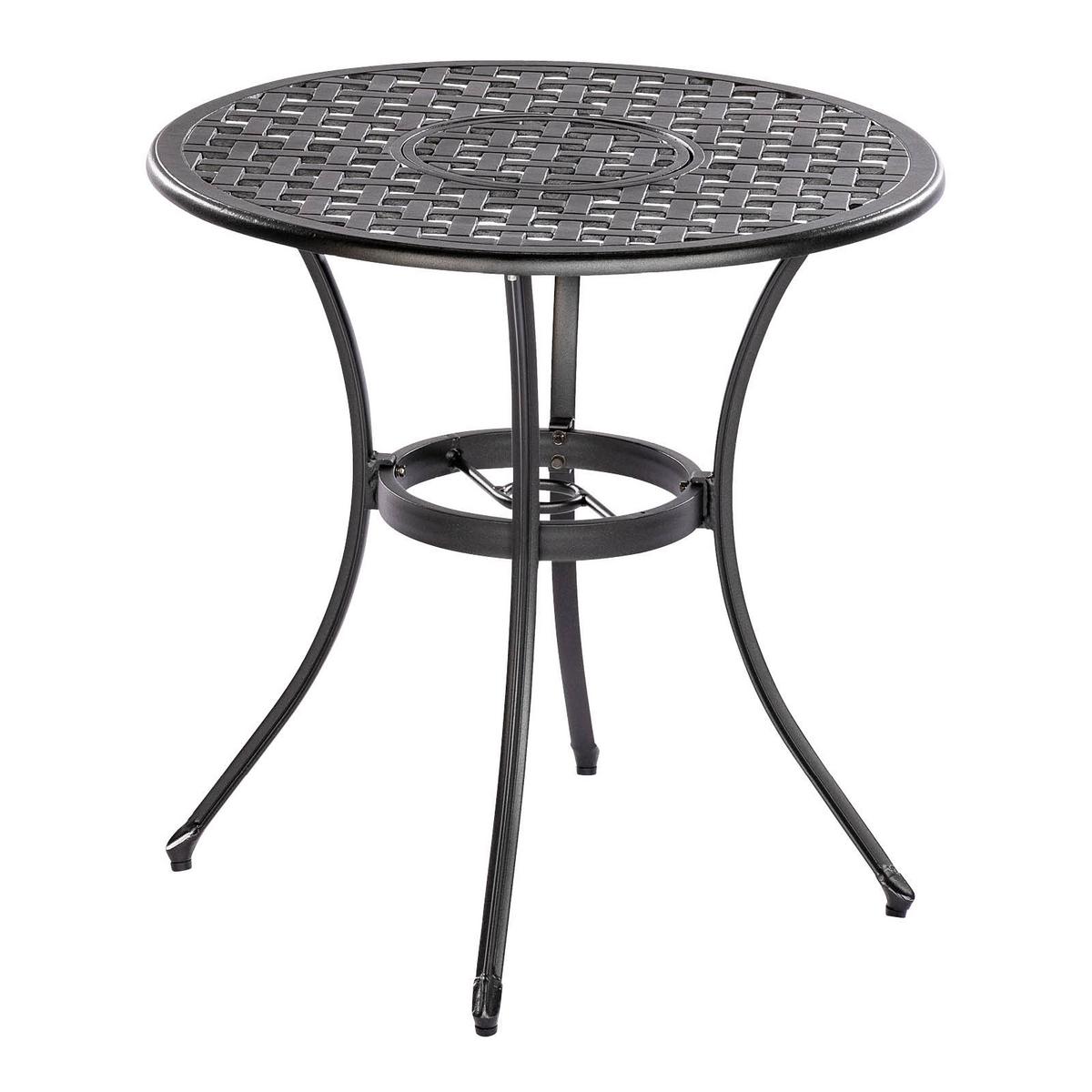 Gartenmöbel Set 3-Tlg Rhodos aus Aluminium - Graphitfarben, KONVENTIONELL, Metall - Gardenson