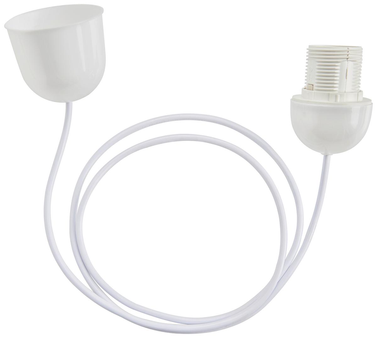 ZÁVĚS PRO SVÍTIDLA ANITA - bílá, plast (150cm) - Based