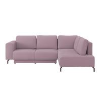 Rohová sedačka VENI, pravá, fialový manšestr - černá/fialová, Moderní, textil (272/210cm) - Ondega
