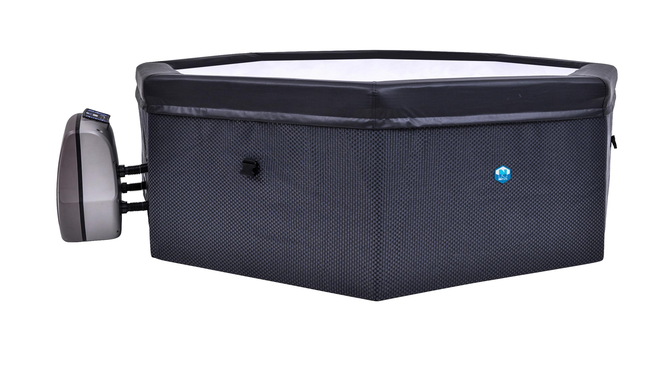 Whirlpools Metall/Kunststoff Netspa Ø 193 X H 73 cm - Schwarz, Basics, Kunststoff/Metall (193/73cm)