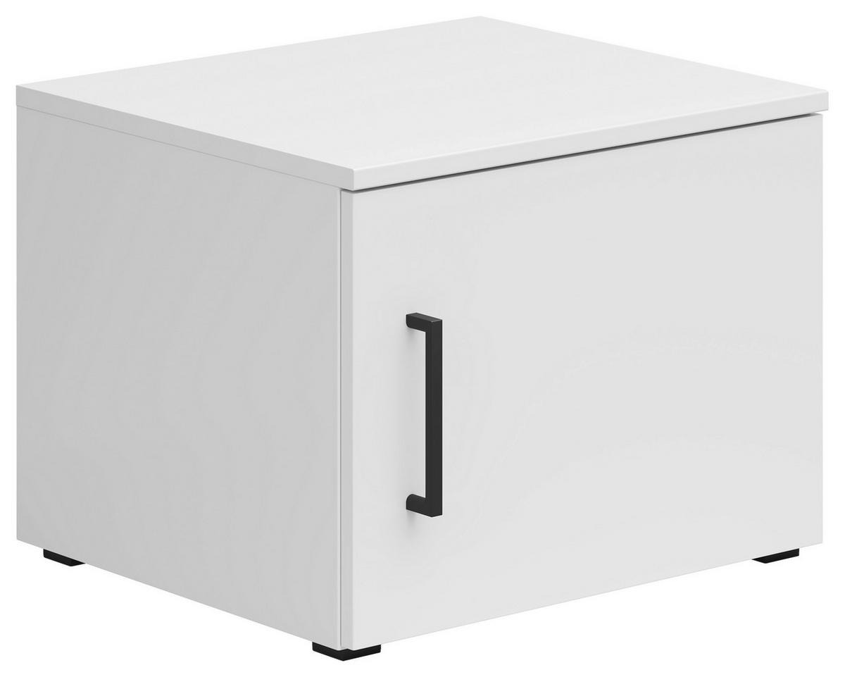 Nadstavec na skriňu MULTISTAURAUM š: 45 cm - čierna/biela, Modern, kompozitné drevo/plast (45/35/40cm)