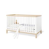 GITTERBETT 110061 LIGHT - Ahornfarben/Weiß, Design, Holz/Holzwerkstoff (140/70cm) - Pinolino