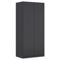 Drehtürenschrank Costa Grau B: 91 cm - Grau, MODERN, Holzwerkstoff (91/197/54cm) - Rauch Möbel