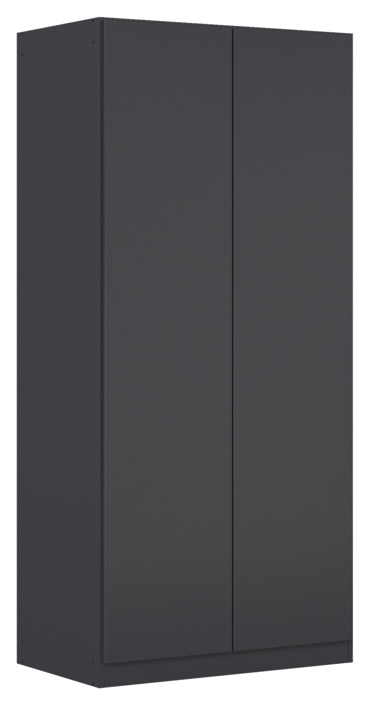 Drehtürenschrank Costa Grau B: 91 cm - Grau, MODERN, Holzwerkstoff (91/197/54cm) - Rauch Möbel