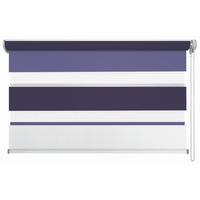 Doppelrollo Just Triple Grau, Weiß, Violett B: 80 Cm - Violett/Weiß, Basics, Textil (80/210cm) - Homeware