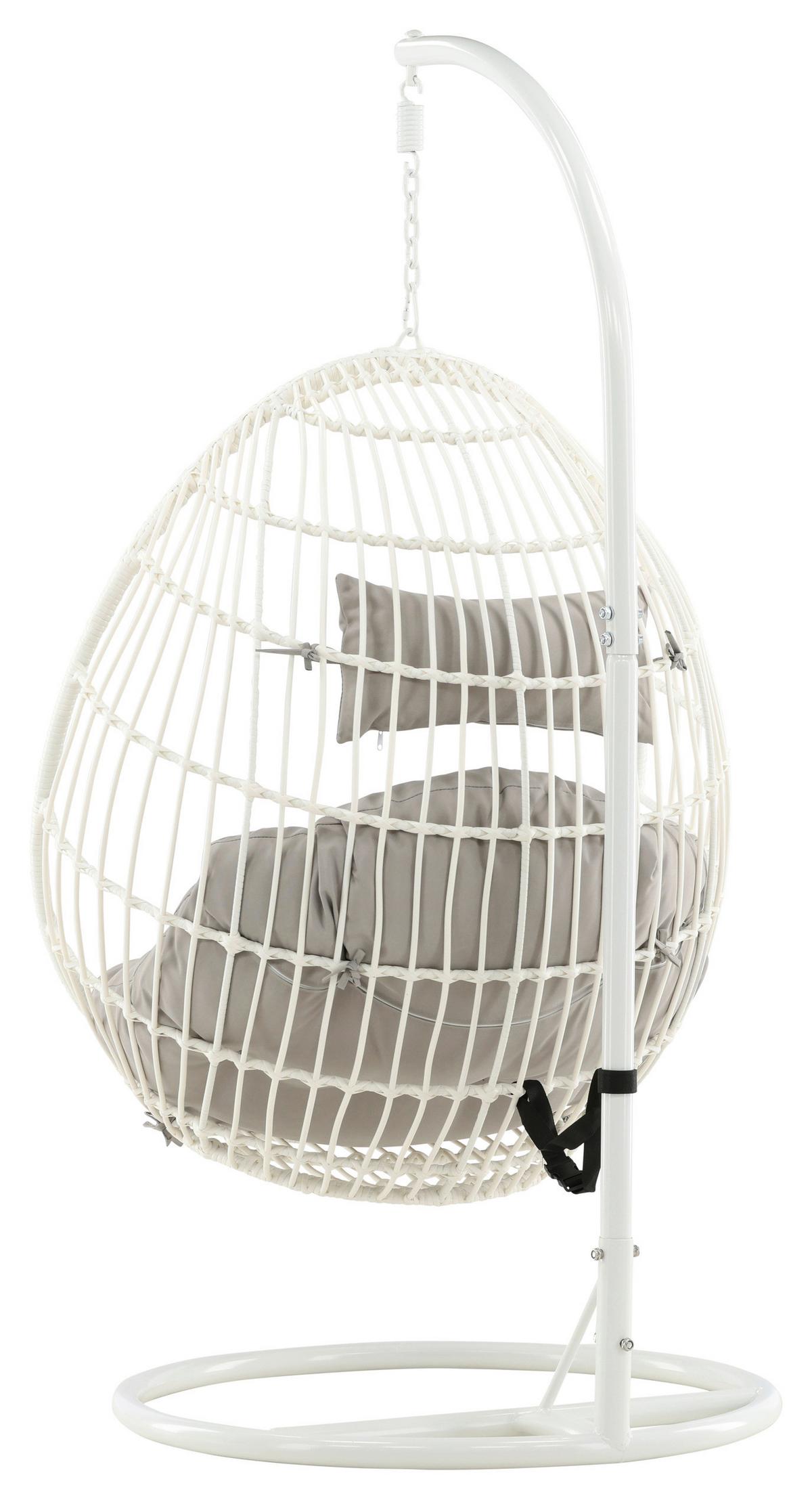 HÄNGESESSEL VIGA - Weiß, KONVENTIONELL, Holz (95/196/95cm) - Gardenson