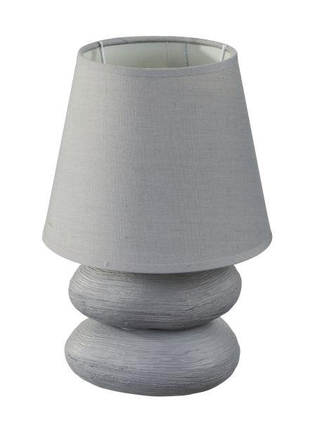 Asztali Lámpa Lily - Szürke, romantikus/Landhaus, Kerámia/Textil (15/22cm) - James Wood