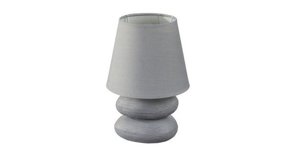 Tischlampe Lily Grau Lily - Grau, ROMANTIK / LANDHAUS, Keramik/Textil (15/22cm) - James Wood