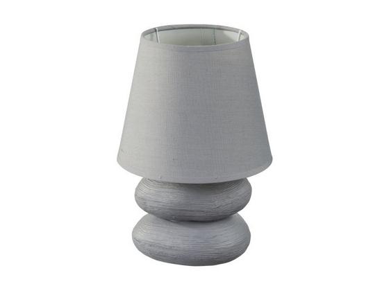Tischleuchte Lily - Grau, ROMANTIK / LANDHAUS, Keramik/Textil (15/22cm) - James Wood Tischleuchte Lily - Grau, ROMANTIK / LANDHAUS, Keramik/Textil (15/22cm) - James Wood