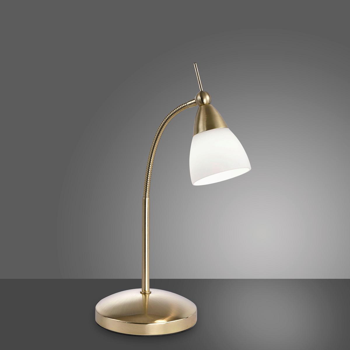 LED-Tischleuchte 4001-60 Pino - Messingfarben, Basics, Glas/Metall (30/30/45cm) - Paul Neuhaus