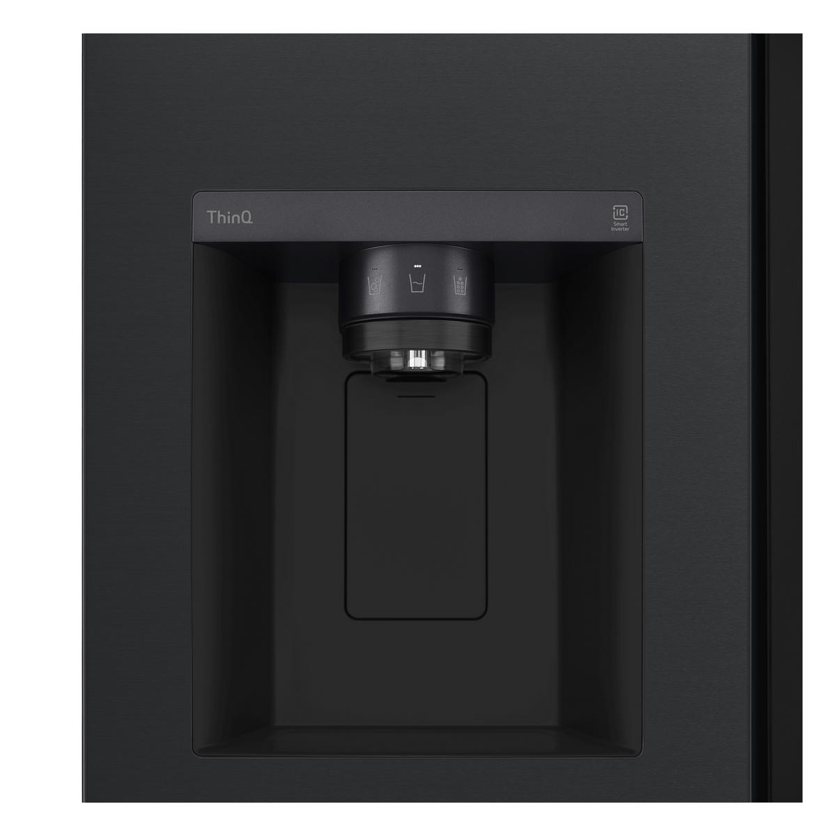 Side-By-Side Gsgv81epll No Frost, Wasserspender - Schwarz, Basics, Metall (91,3/179/73,5cm) - LG