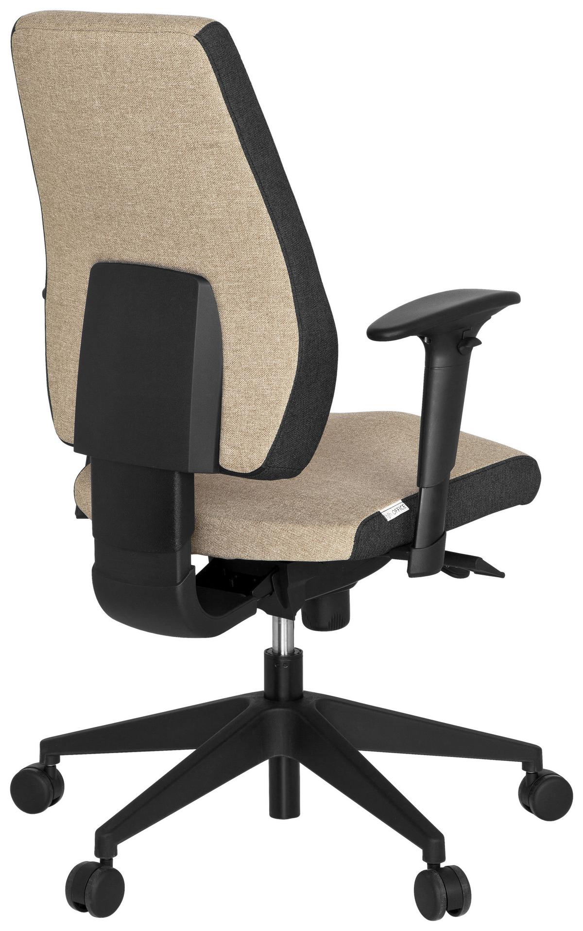 DREHSTUHL PRO-TEC 500 Beige - Dunkelgrau/Beige, MODERN, Kunststoff/Textil (56/123/47cm) - MID.YOU