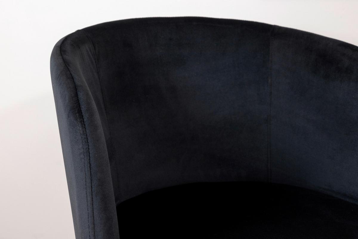 Armlehnstuhl Berit - Schwarz, KONVENTIONELL, Holz/Kunststoff (55/78/55cm) - Livetastic