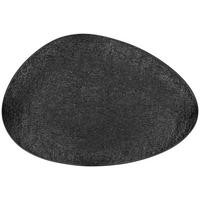 Servírovací talíř HARUKI - černá, Moderní, keramika (39,1/26,3/3,4cm) - Mömax