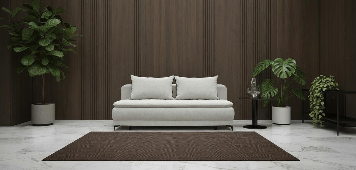 Schlafsofa Moliss Weiß B: 202 Cm - Schwarz/Weiß, Basics, Textil (202/98/78cm) - Livetastic