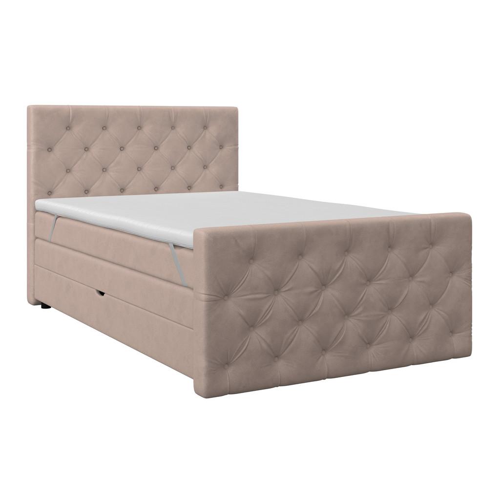 Boxspringbett Elio Beige 140x200 Cm H4