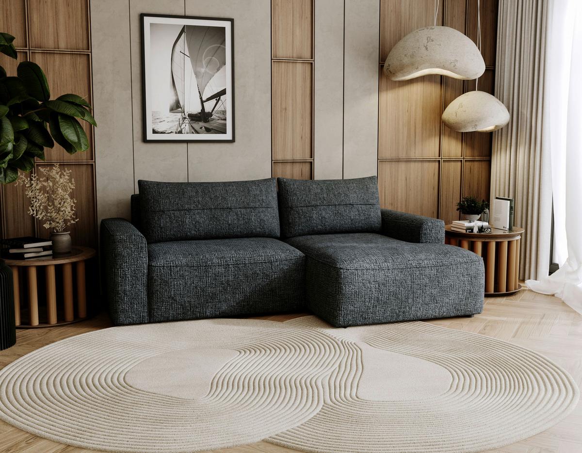 Lullo Anthrazit S: 233x144 Cm - Anthrazit/Schwarz, Design, Textil (233/144cm) - Livetastic