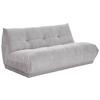 Modul Sofa Giselle 4er Sofa B: 180 cm Cord Grau - Grau, Trend, Textil (180/80/112cm) - Livetastic