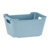 KOŠÍK NA DROBNOSTI LOTTA -S- CA. 1,8L -EXT- - modrá, Moderní, plast (19,5/14/10cm)