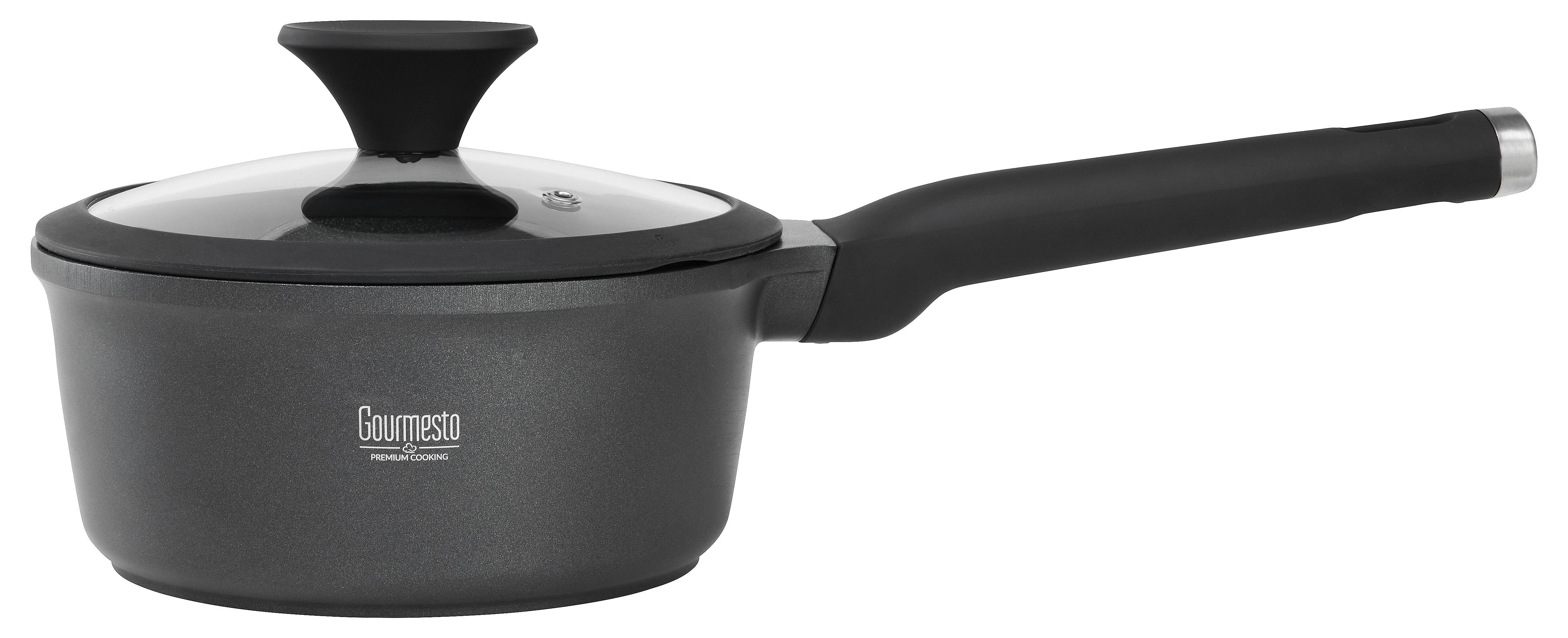 Rajnica s rukoväťou Black Line, 1,8l - čierna/číra, Konventionell, kov/plast (18/8,5cm) - Gourmesto