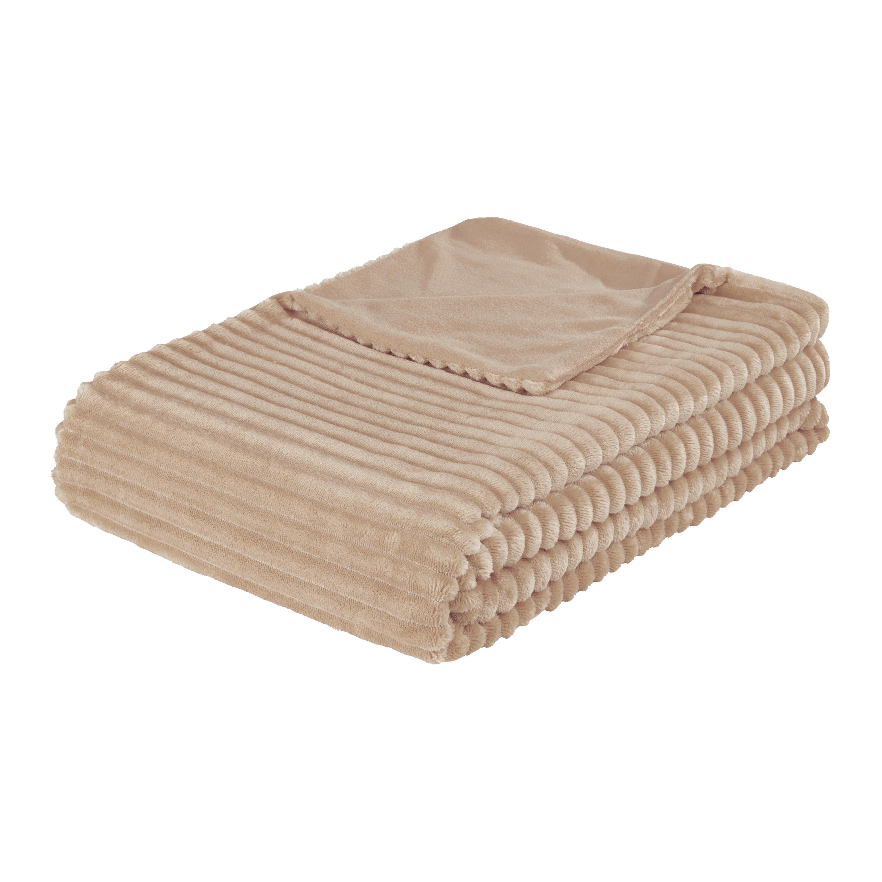 MĚKKÁ DEKA CONNI - šedavě hnědá, Moderní, textil (140/200cm) - Modern Living
