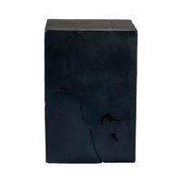 Beistelltisch Aus Teakholz Radix, Schwarz - Schwarz, Natur, Holz (30/45/30cm) - Kayoom