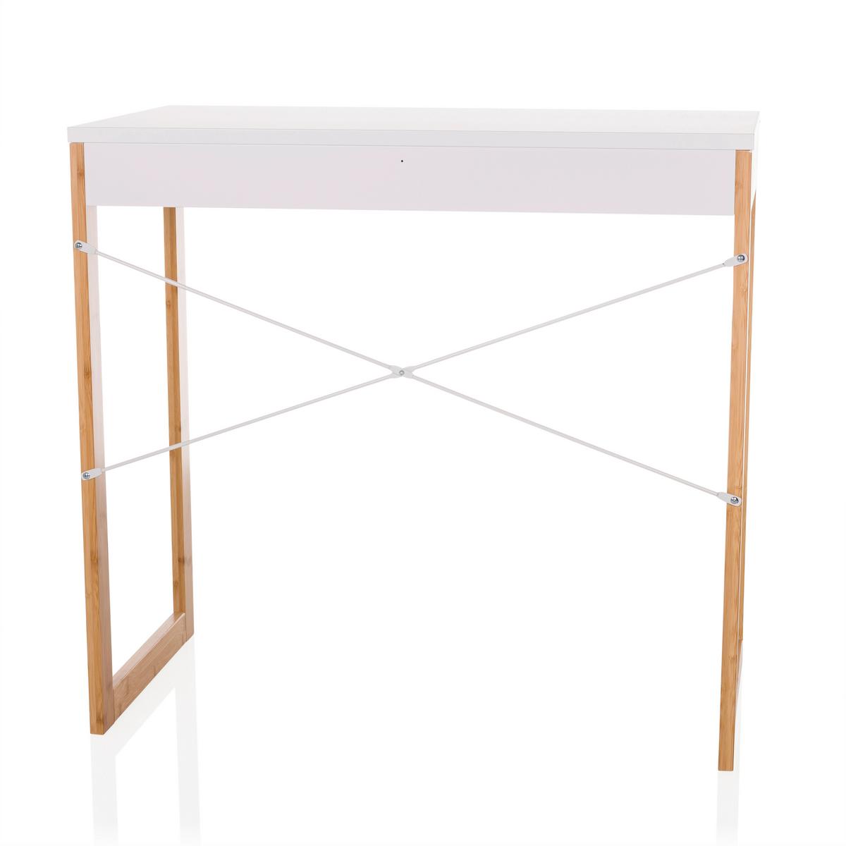 Schreibtisch Weiß B: 80 cm - Weiß, MODERN, Holz/Holzwerkstoff (80/75/42cm) - MID.YOU