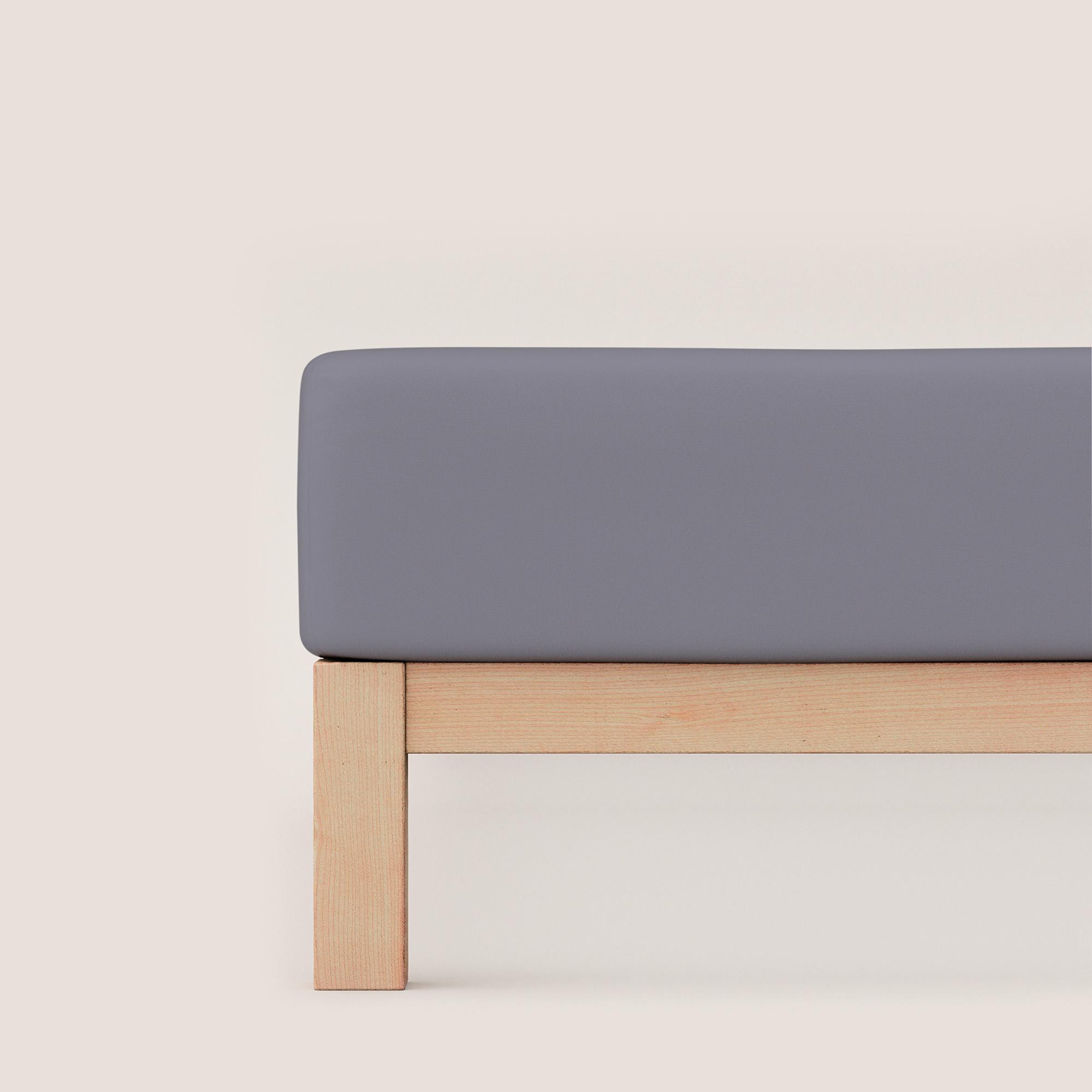 Spannleintuch Jersey Grau 200-220x240 cm - Grau, Basics, Textil (200-220/240cm) - Schlafgut