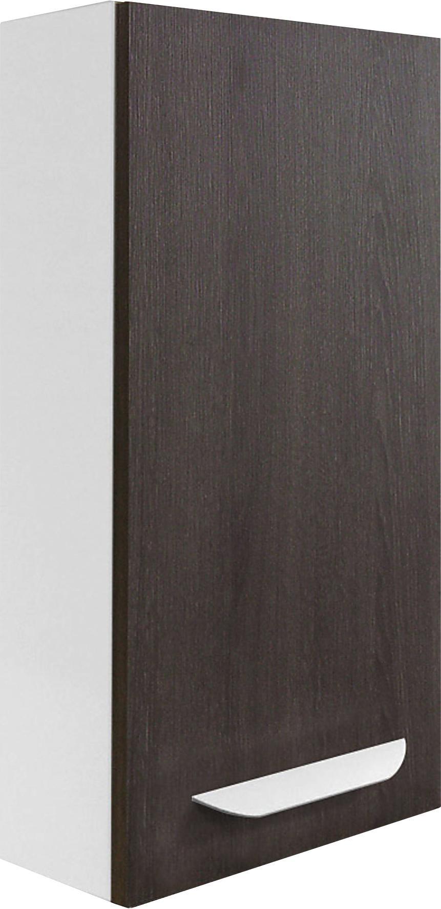 Hängeschrank Lavella B: 35 cm Eiche/ Weiß - Eichefarben/Weiß, MODERN, Glas/Holzwerkstoff (35/68/16cm) - Fackelmann