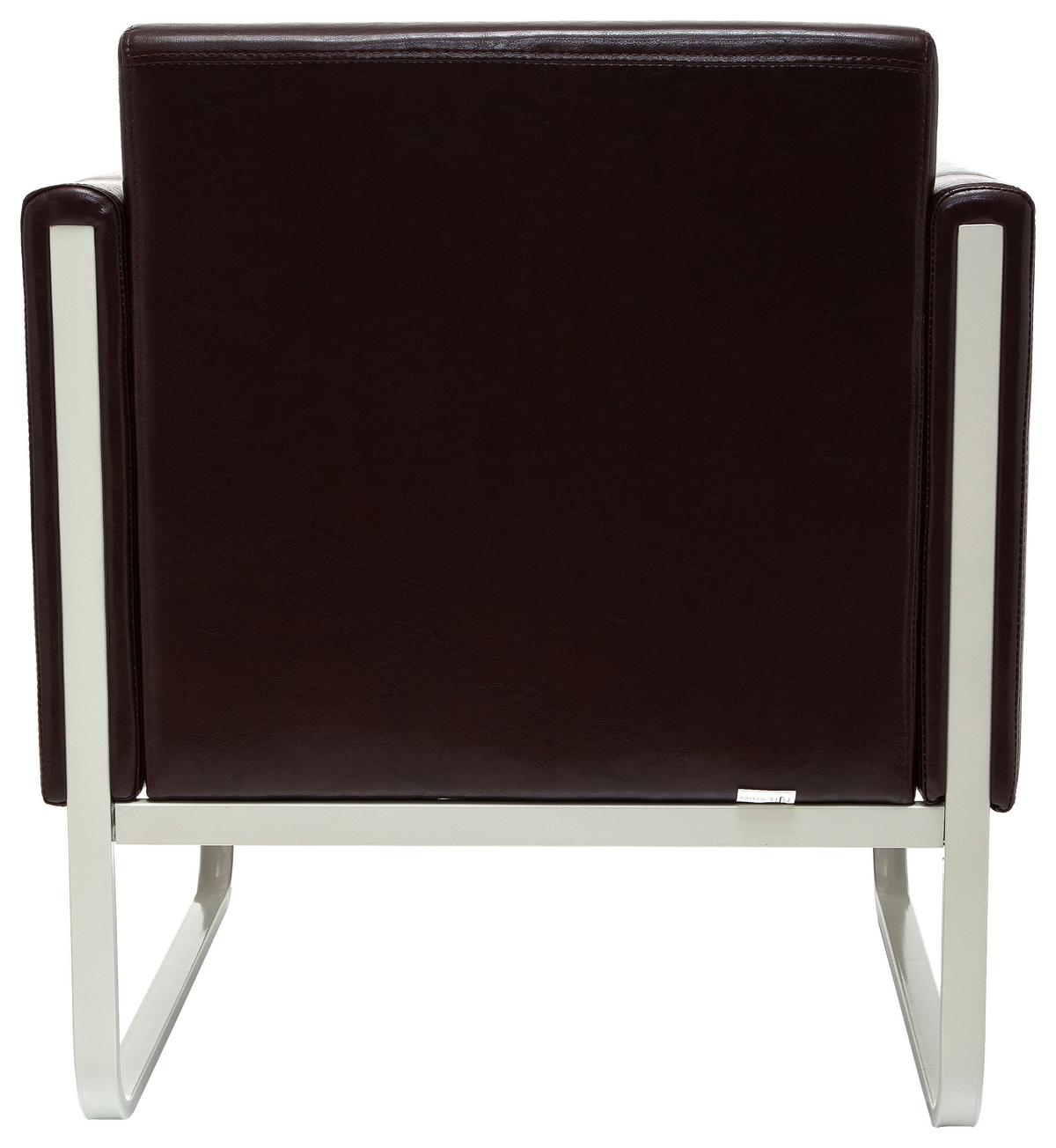 Sessel Aruba Dunkelbraun - Dunkelbraun/Hellgrau, MODERN, Textil (67/78/71cm) - MID.YOU
