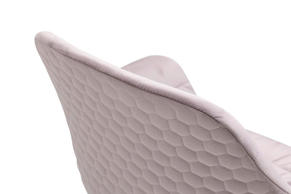 Tischgruppe Akazie Massiv/Rosa 5--Teilig. - Naturfarben/Rosa, MODERN, Holz/Textil (180/90/76,5cm) - Livetastic