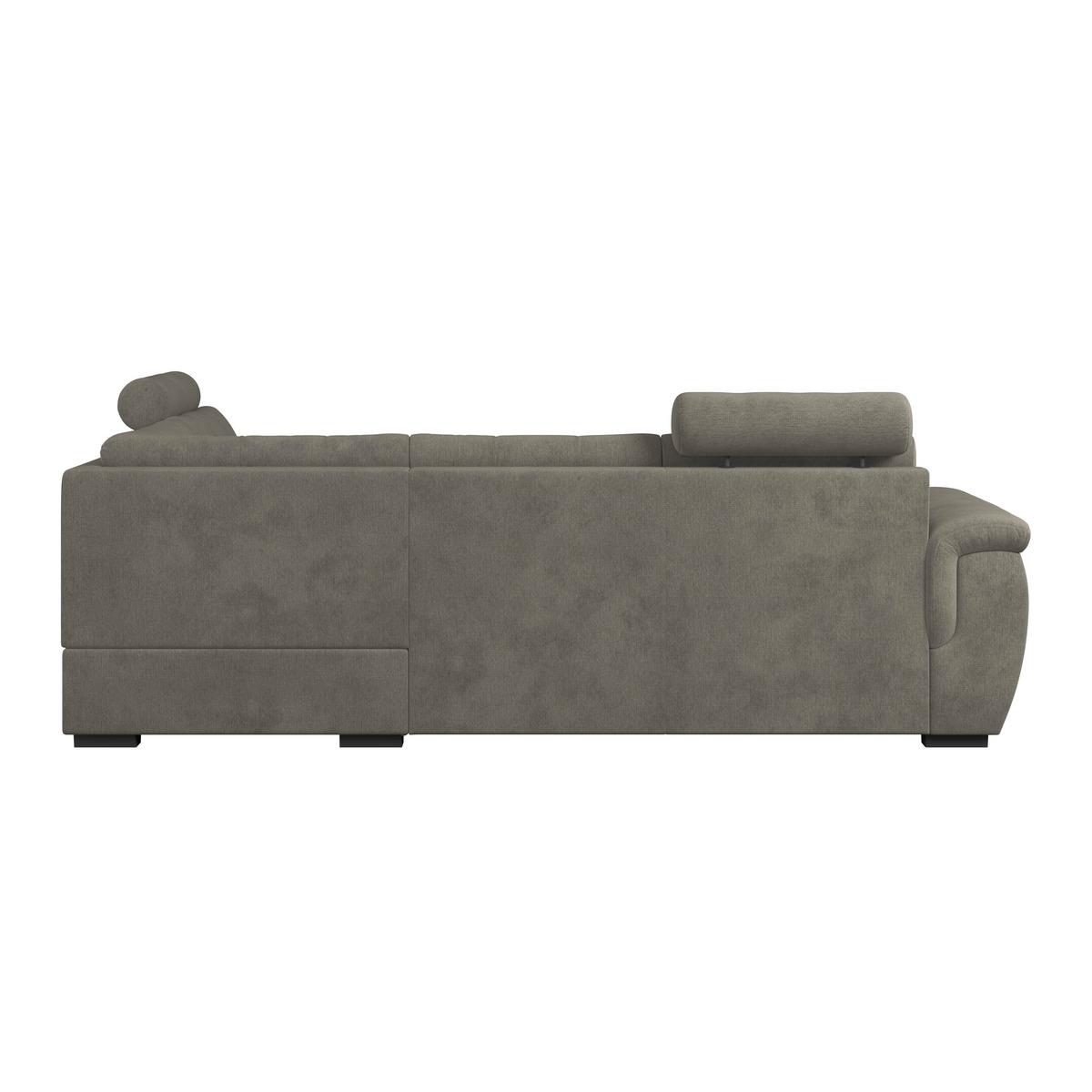 Ecksofa mit Schlaffunktion Falco new Braun 251x183 cm - Schwarz/Braun, KONVENTIONELL, Textil (251/183cm) - Ondega