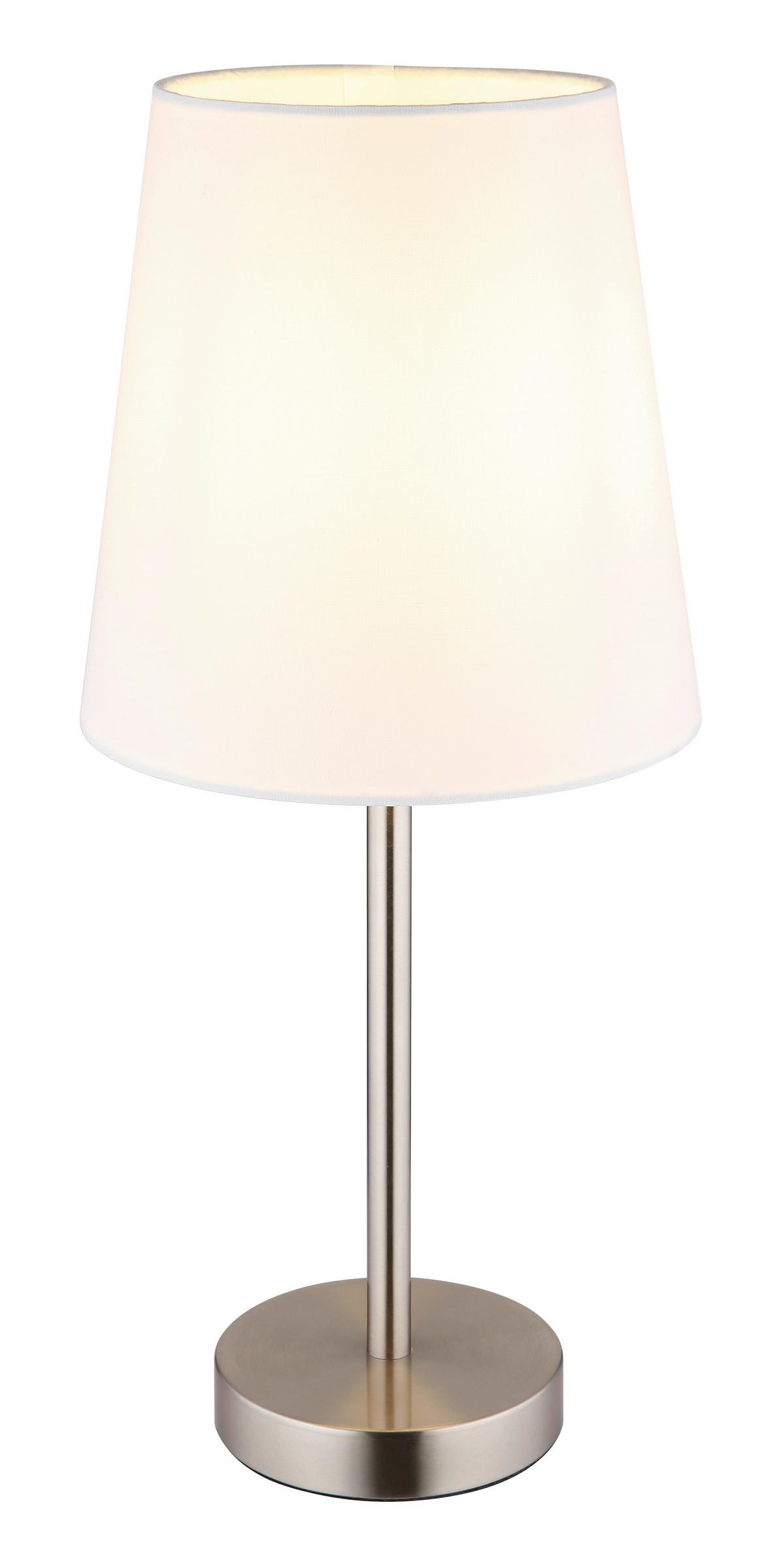 Tischleuchte 50100101 Joris - Schwarz/Weiß, KONVENTIONELL, Kunststoff/Textil (20/45cm) - Globo