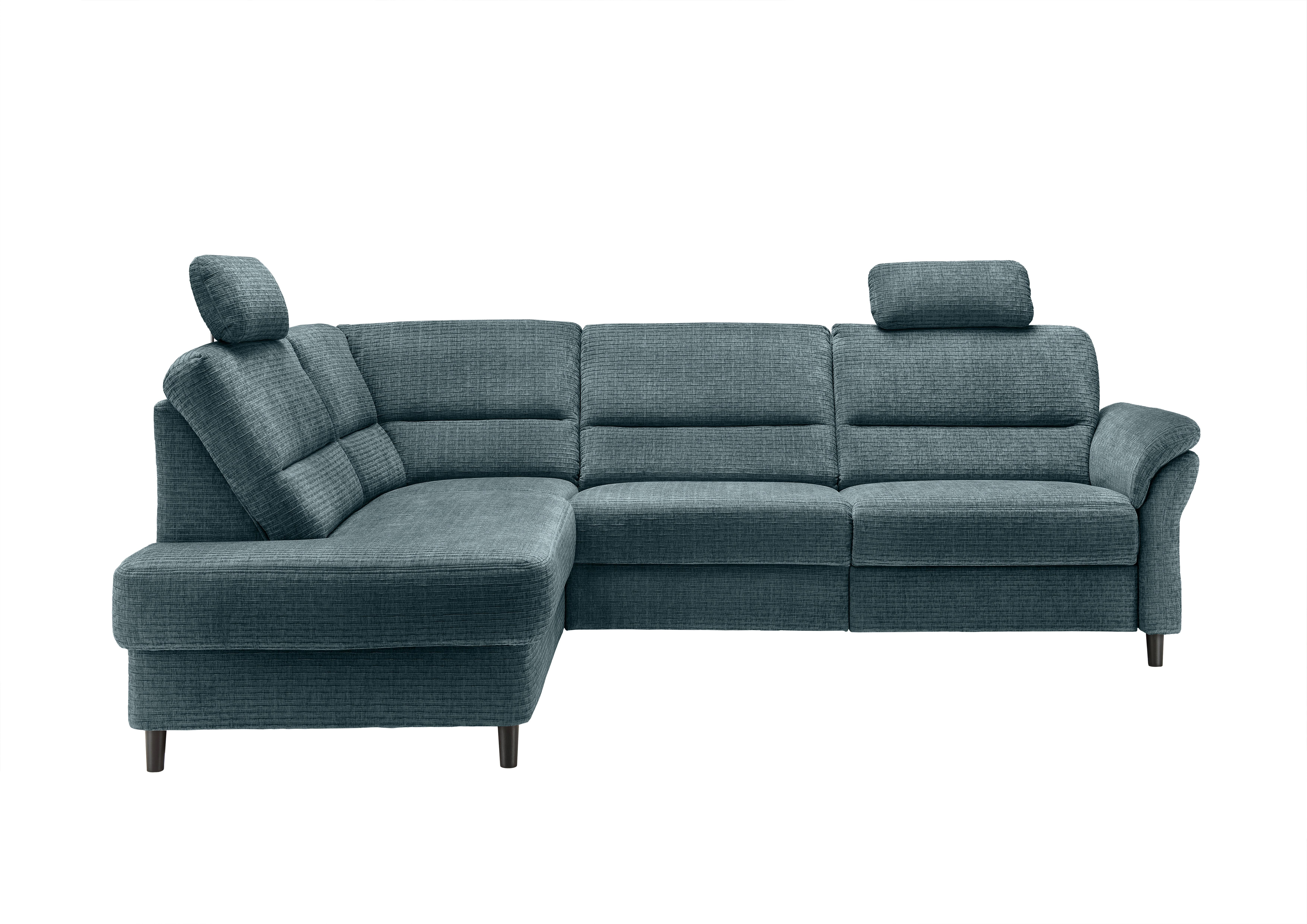 Ecksofa Cavoli Blau Relaxfunktion S: 190x266 cm - Blau/Schwarz, MODERN, Textil (190/266cm) - Livetastic